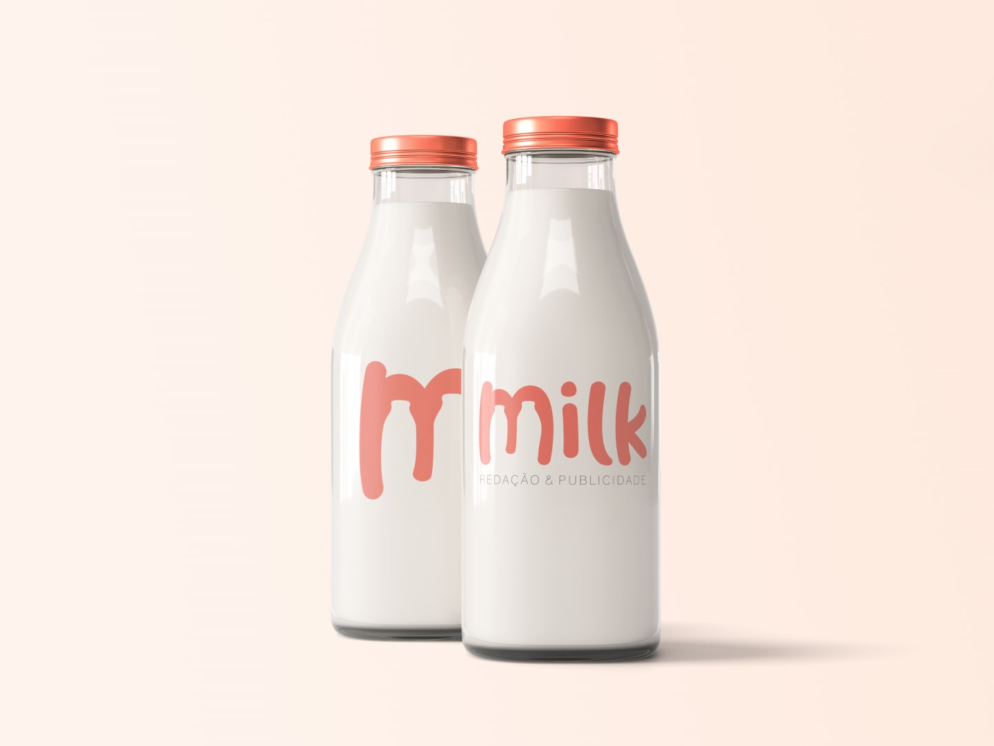 Milk - Identidade Visual - Logo Aplicado com conceito da marca 2